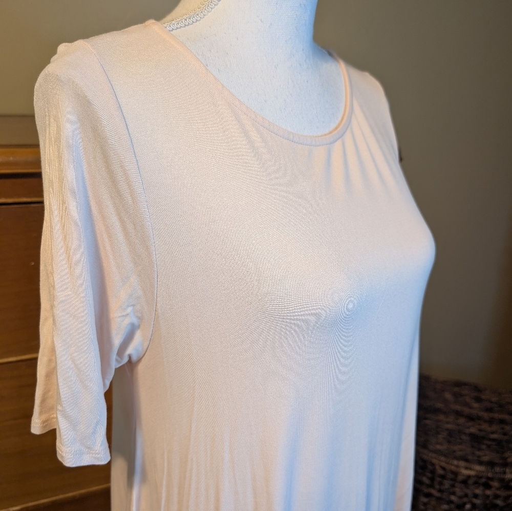 AGNES & DORA Boutique Bought Swing Dress w/ Bottom Ruffle Summer Mini - Picture 8 of 10